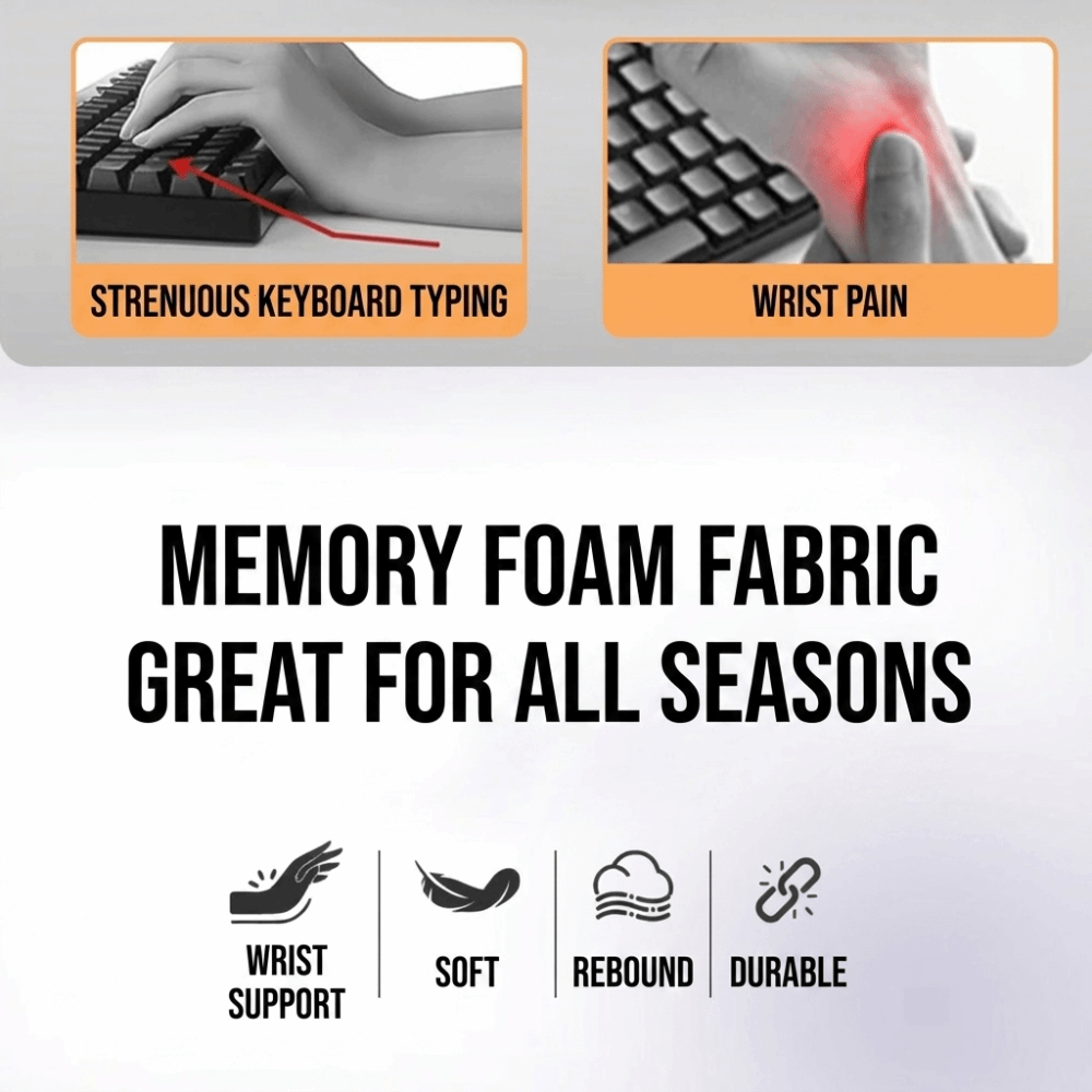 Keyboard Wrist Pad Leather - Удобная эргономичная подставка для компьютерной клавиатуры