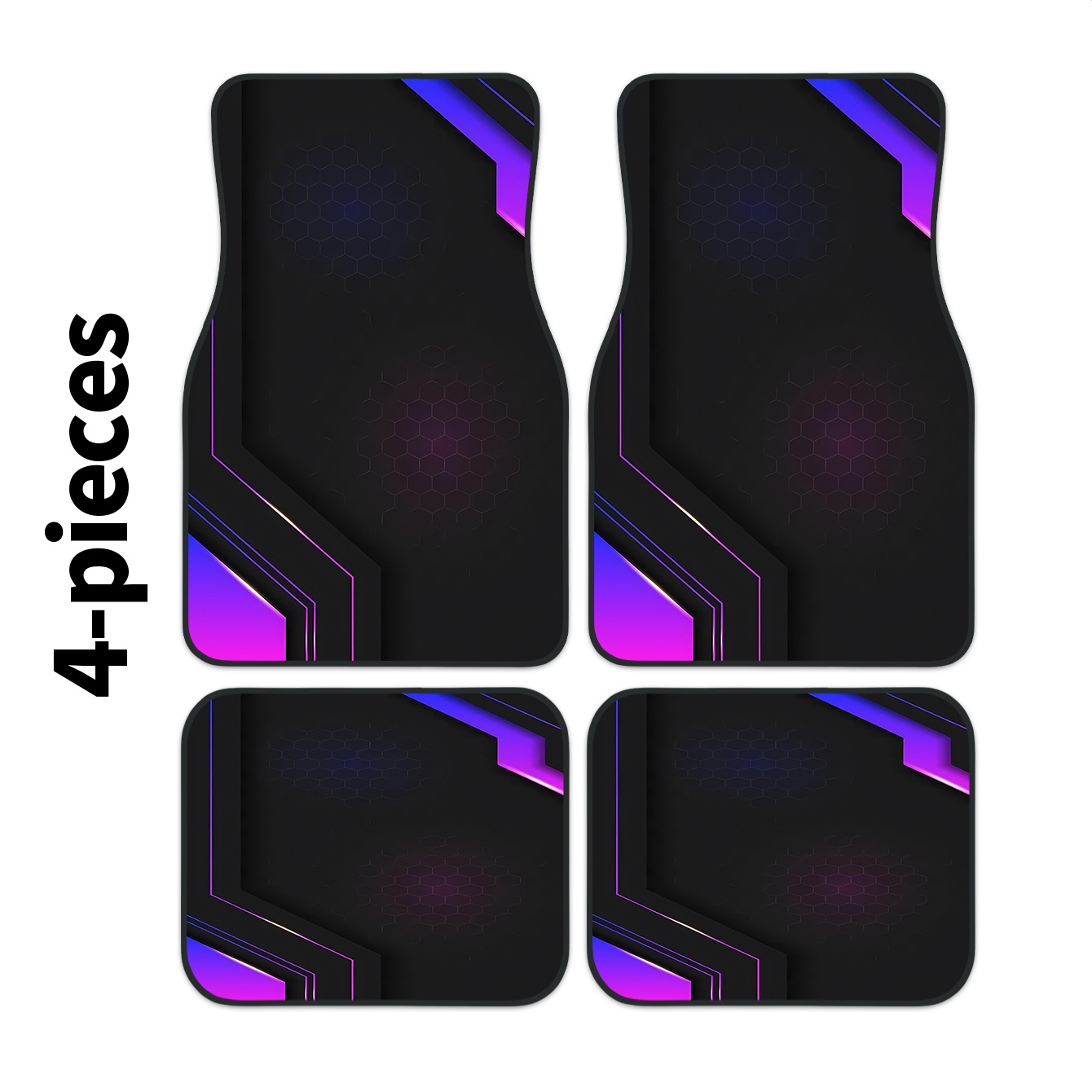 Tech Accessories Luxury - Комплект из 4 высокотехнологичных 2D-ковриков для