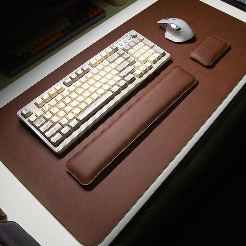 Keyboard Wrist Pad Leather - Водонепроницаемый коврик для стола из ПУ,