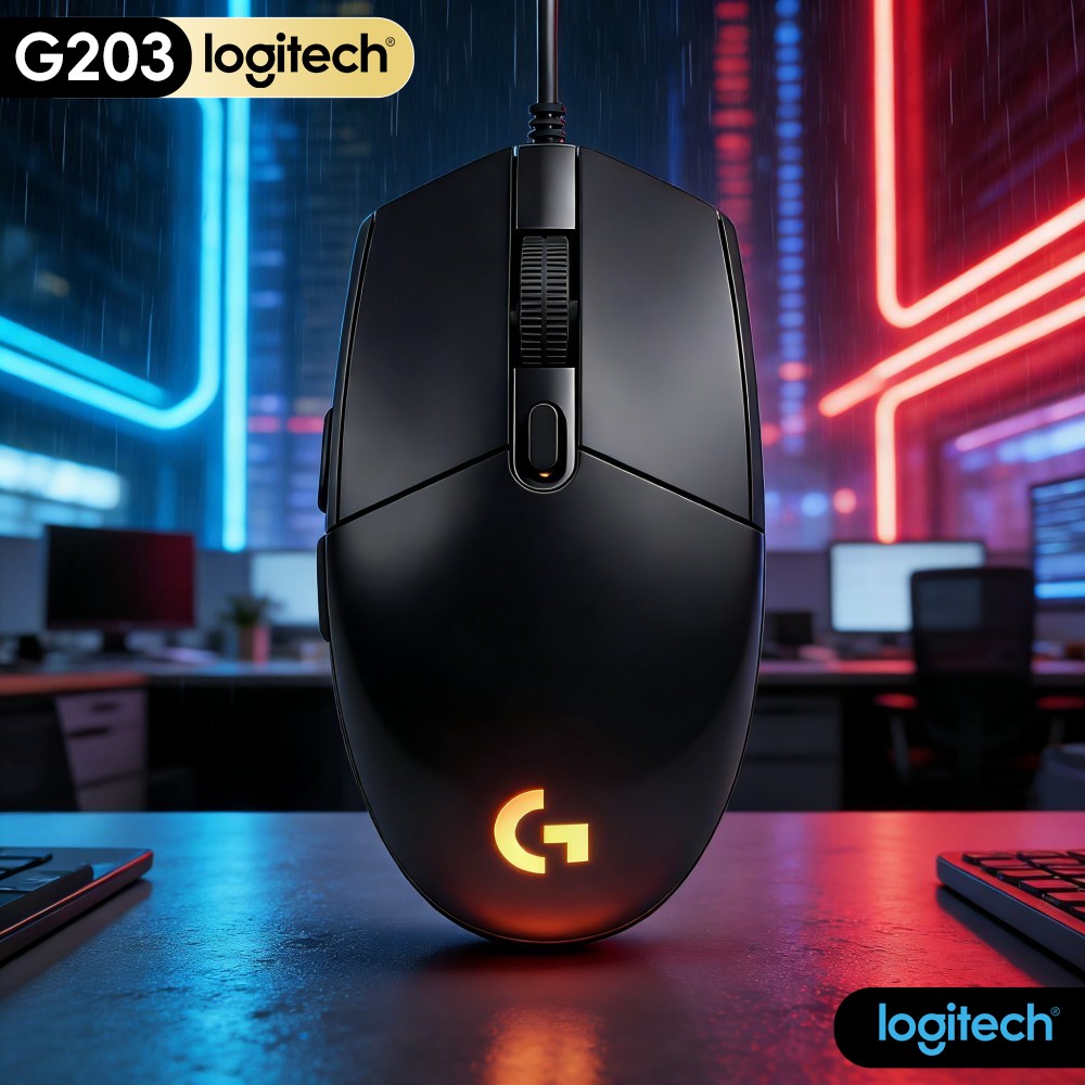 Logitech Mouse G203 - Проводная игровая мышь Logitech G203: стабильный