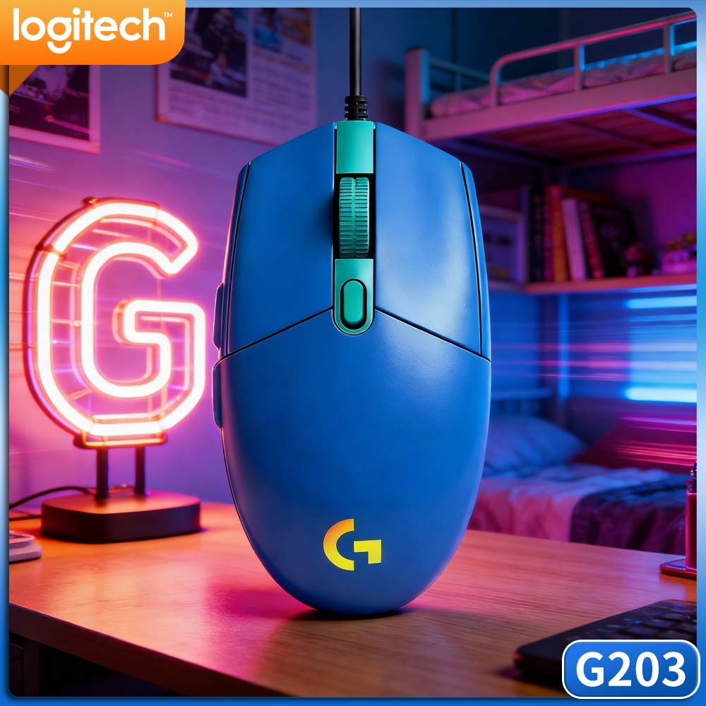 Logitech Mouse G203 - Проводная игровая мышь Logitech G203 с
