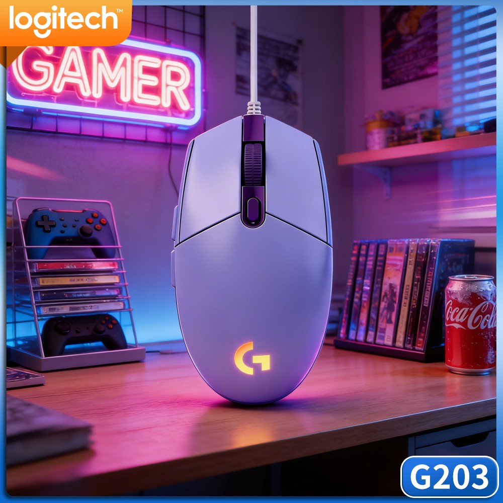 Проводная игровая мышь Logitec – обзор и цена Logitech Mouse G203