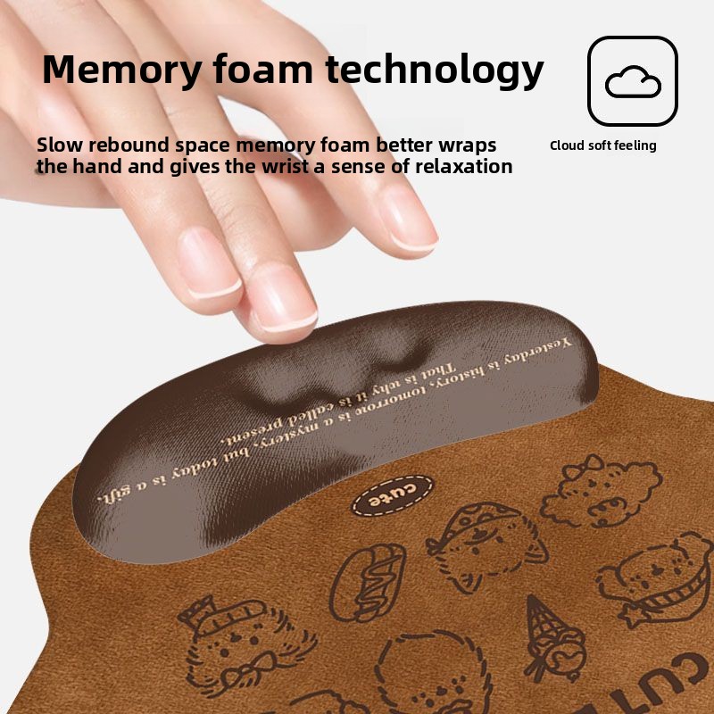 Милый коврик для мыши с рисунк – обзор и цена Keyboard Wrist Pad Leather